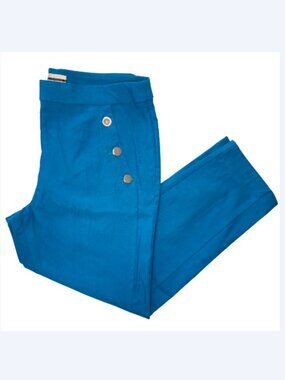 Jules & Leopold Blue Cropped Dress Work Pants Slacks Size XL